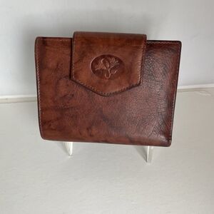 Vintage BUXTON Top Grain Cowhide Brown Double Cardex Bifold Wallet